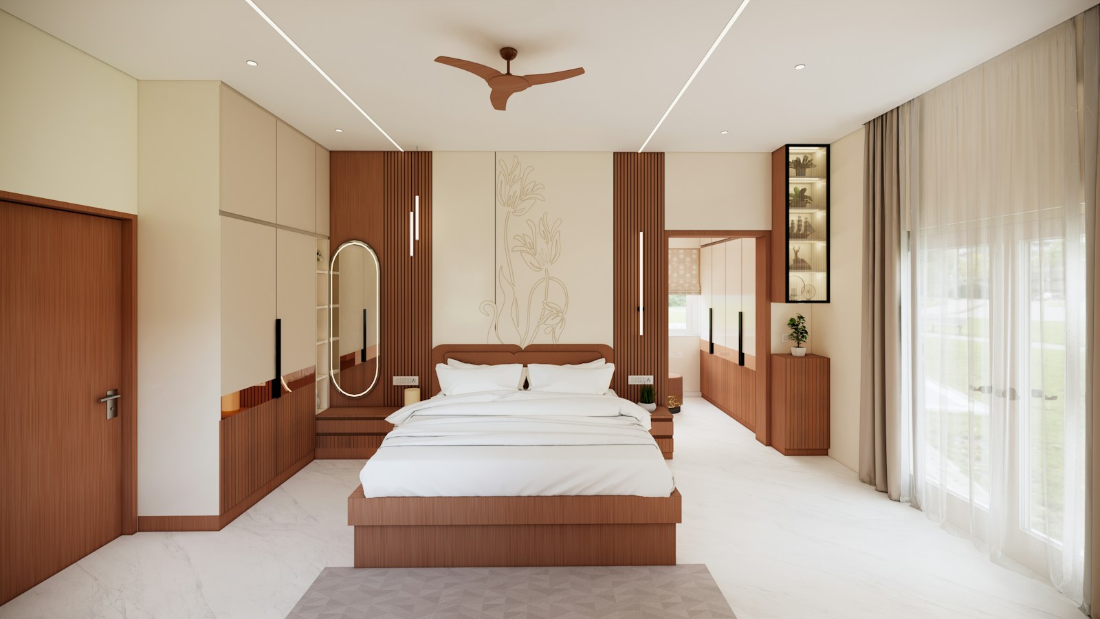 Yatak odaları için temsili tasarım örneği